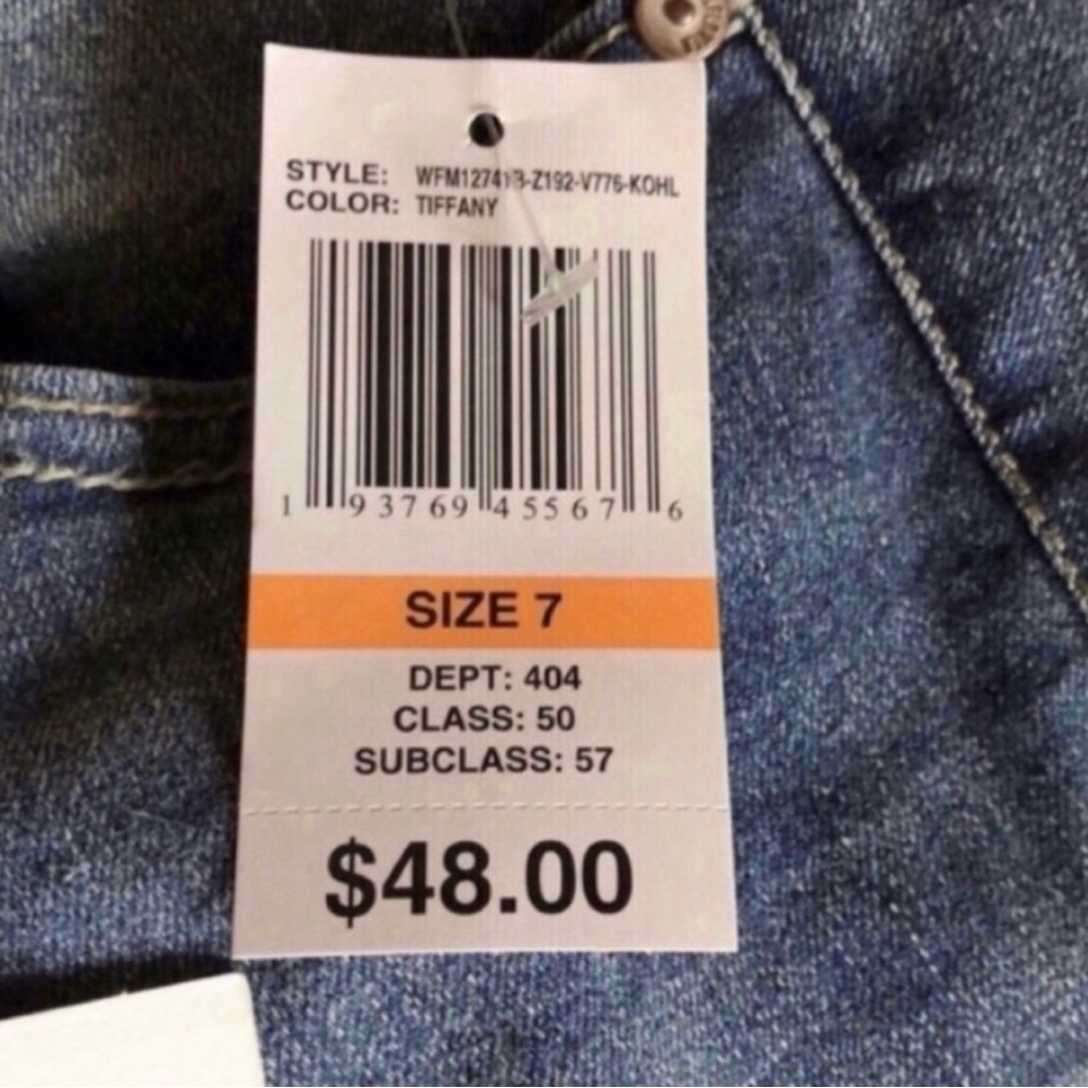 New Wallflower Jeans Women’s Bootcut Denim Blue Jeans & Belt Juniors 7/28 Reg - Picture 12 of 15